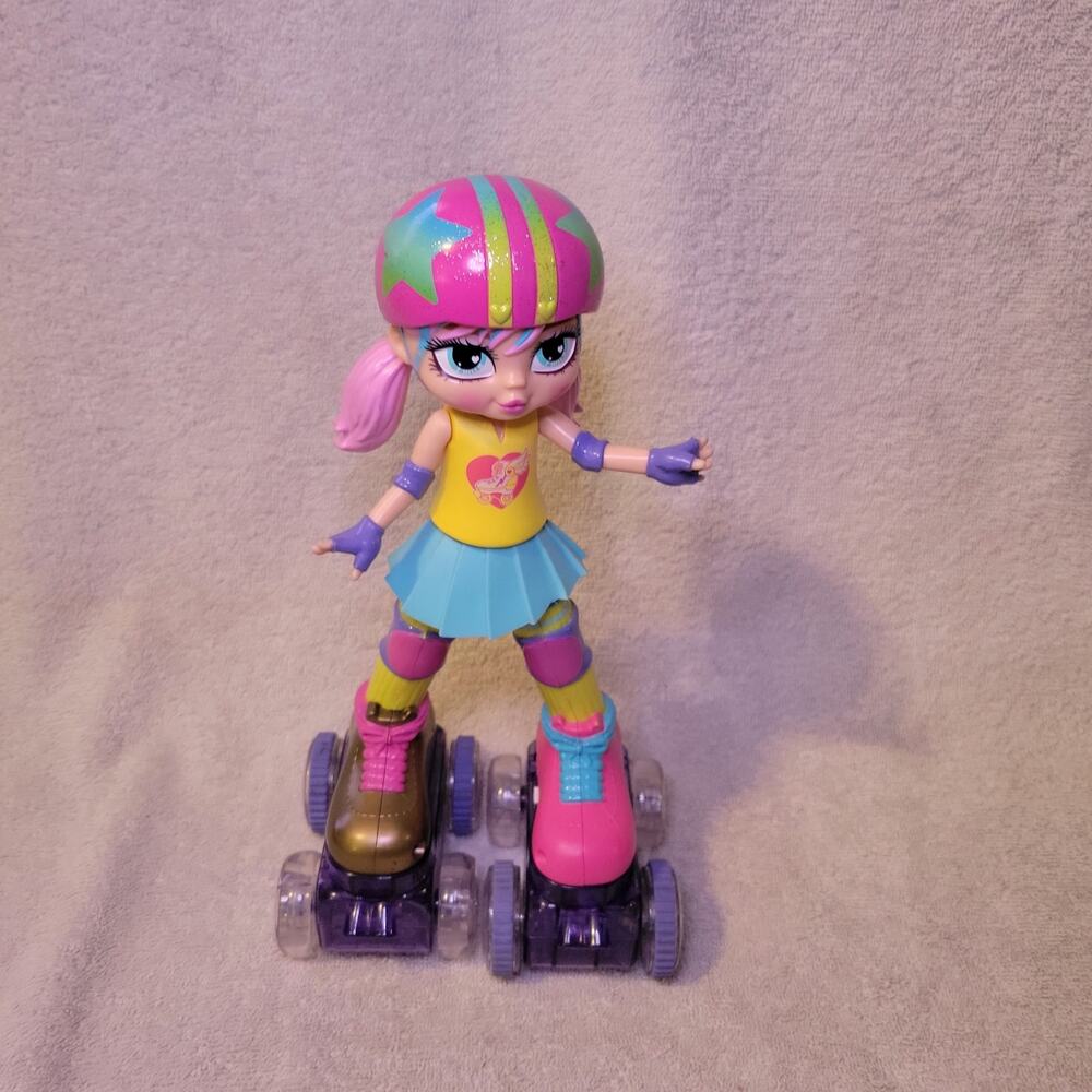 Jakks Pacific Rock N Roller skate Rainbow Riley Light Up Doll Only no remote